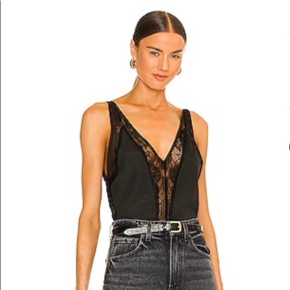 superdown Lace/Satin Bodysuit